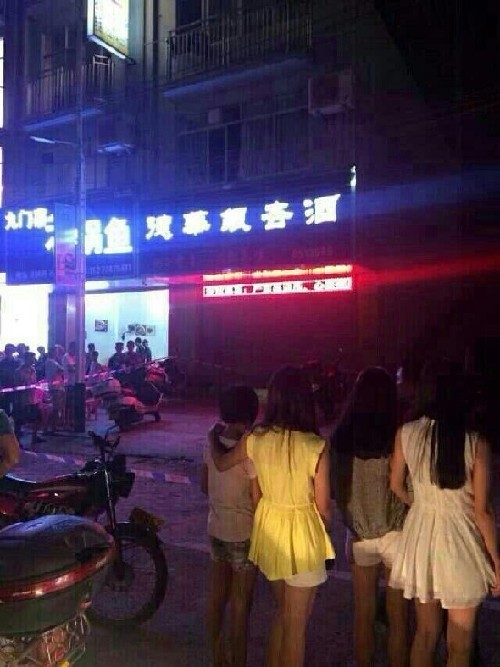 案發(fā)現(xiàn)場。  圖片來自網(wǎng)友“心的旅途”